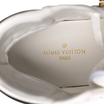 Louis Vuitton Monogram Calfskin Rivoli High Top Sneakers 7.5 White 7 of 9