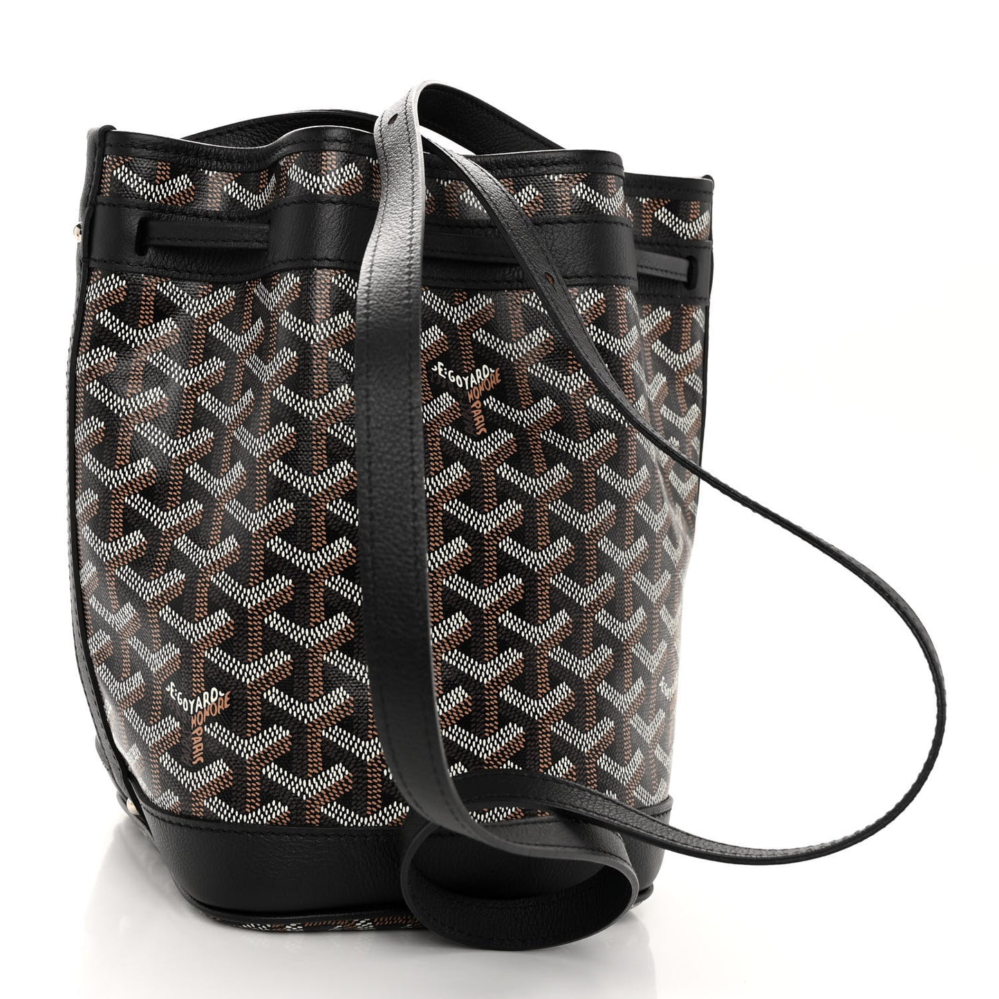 Goyardine Petit Flot Bucket Bag PM Black