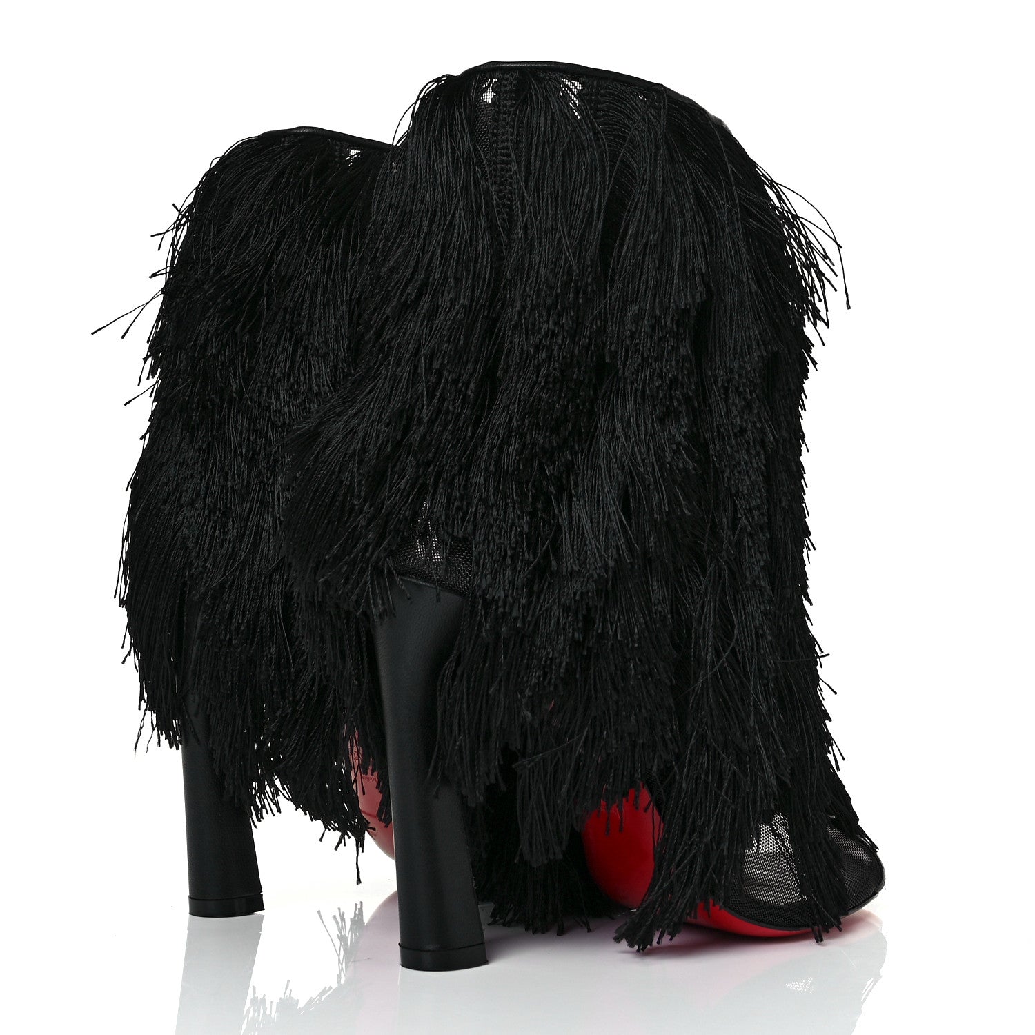 Christian Louboutin Rete Nappa Zaza Twist 100 Booties 38.5 Black 4 of 7
