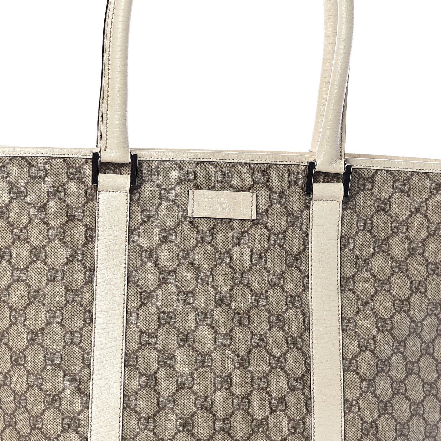 GG Plus Monogram Medium Joy Tote Off White
