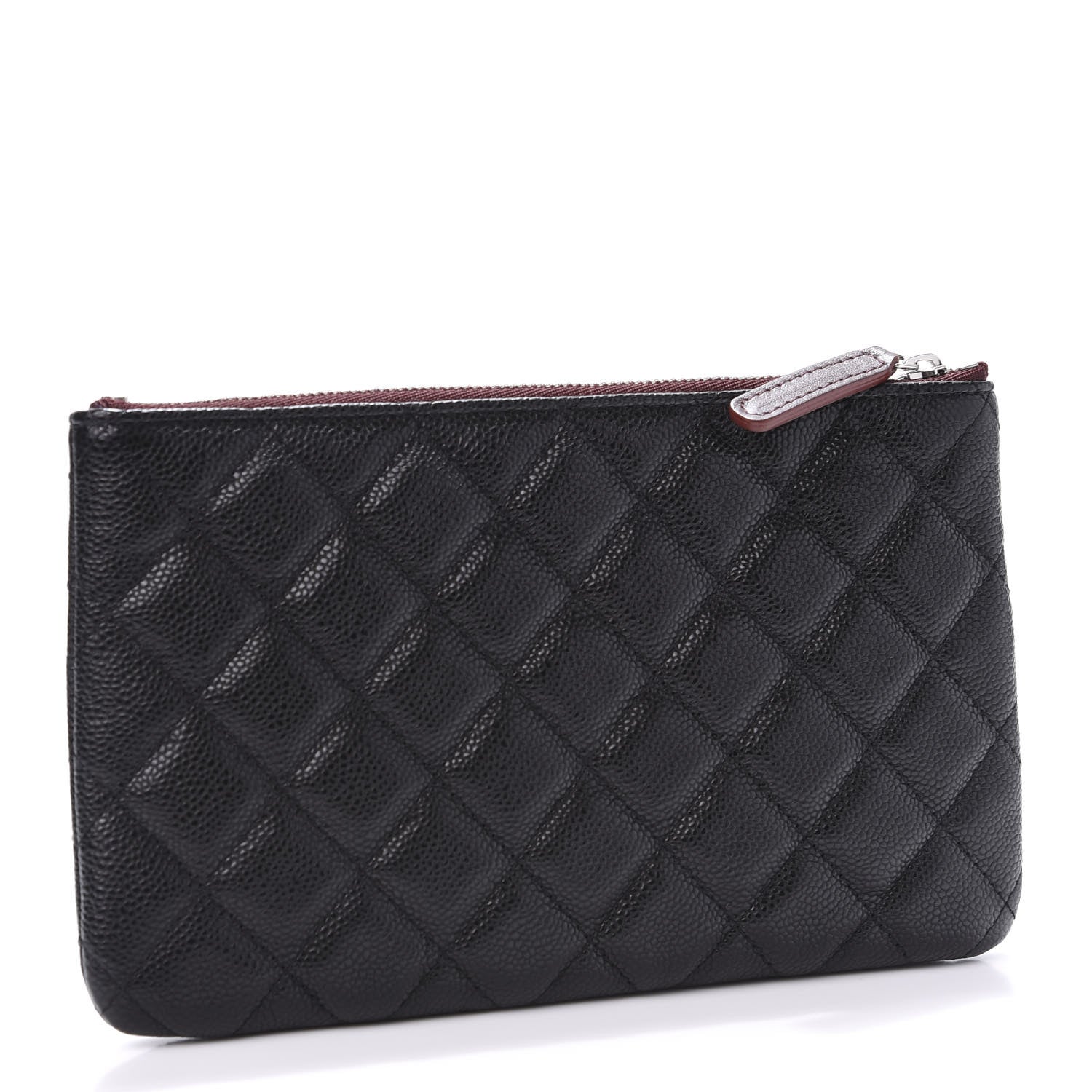 Chanel Caviar Quilted Cosmetic Case Black 3 of 8