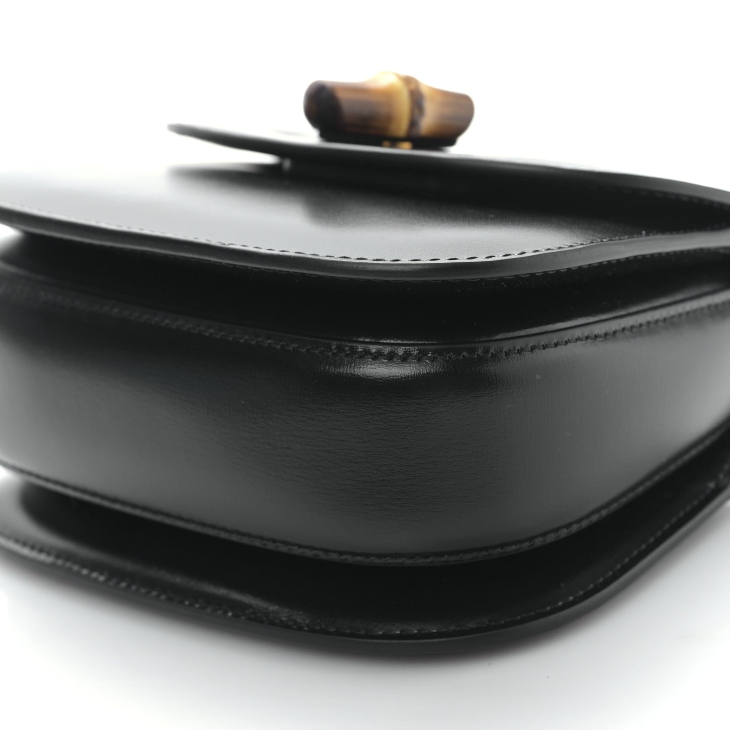 Boarded Dyana Lux Calfskin Web MIni Bamboo 1947 Top Handle Bag Black