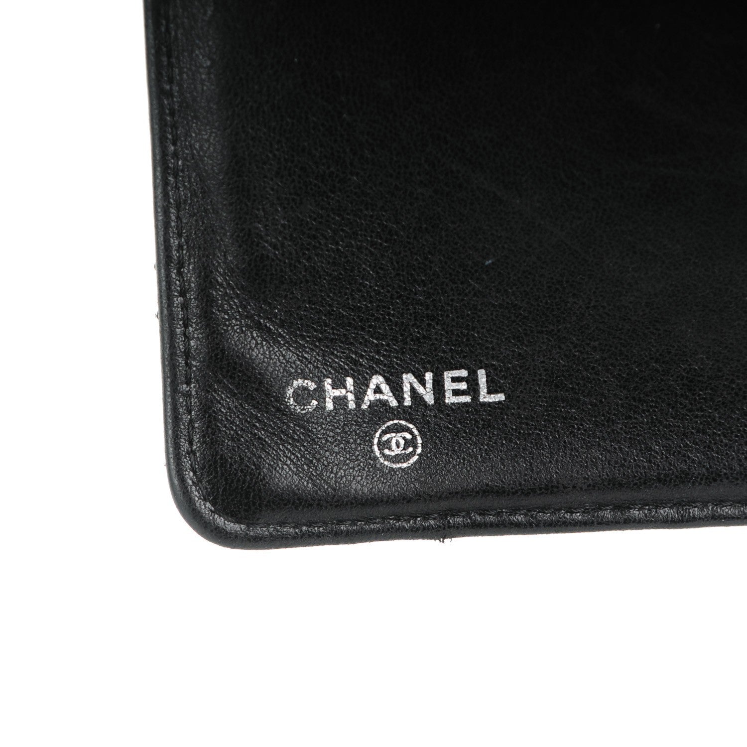 Chanel Lambskin Quilted Yen Wallet Black 6 of 9