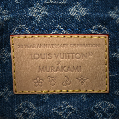 Louis Vuitton LV X TM Monogram Denim Cerises Pochette Accessories Blue 6 of 10