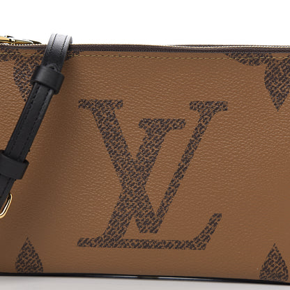 Louis Vuitton Reverse Monogram Giant Double Zip Pochette 8 of 9