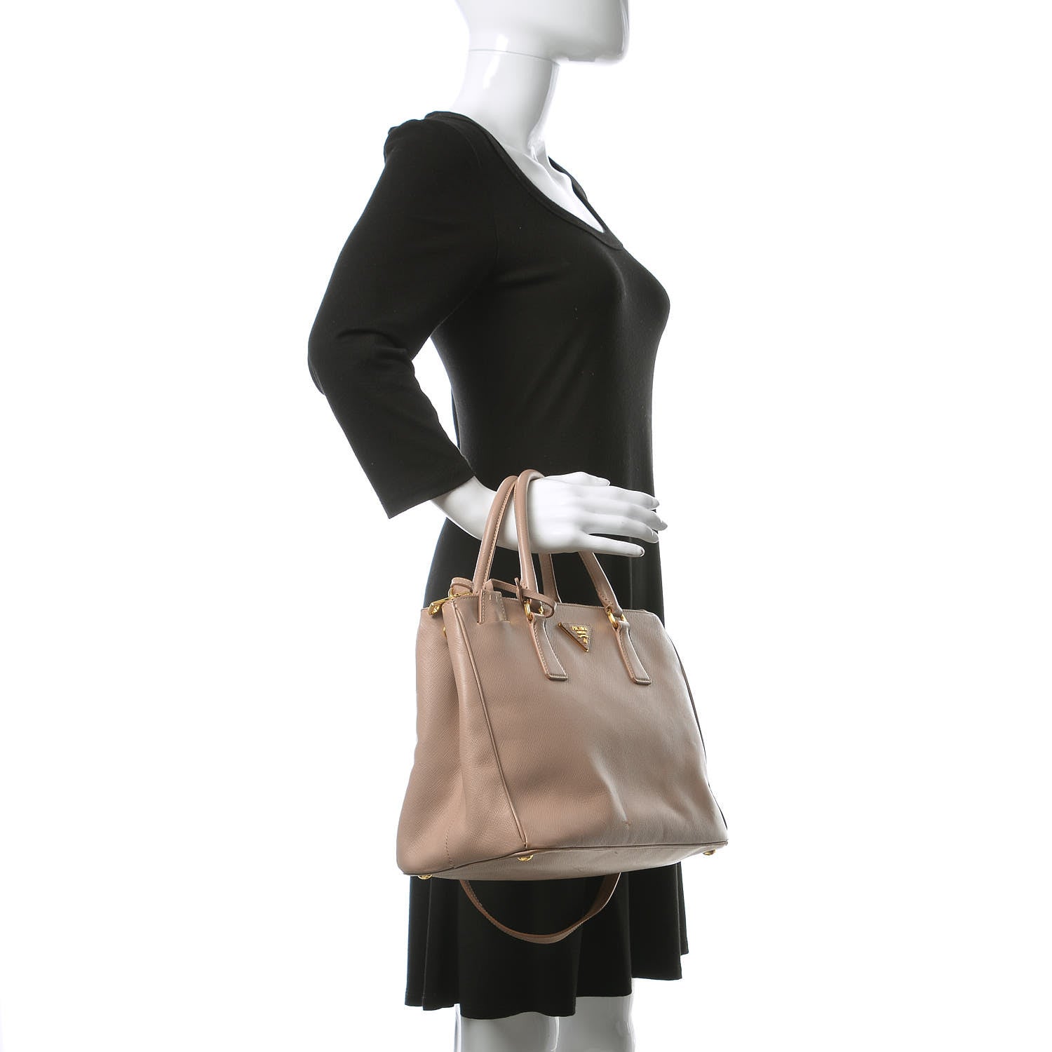 Prada Saffiano Medium Galleria Double Zip Tote Cammeo 3 of 14