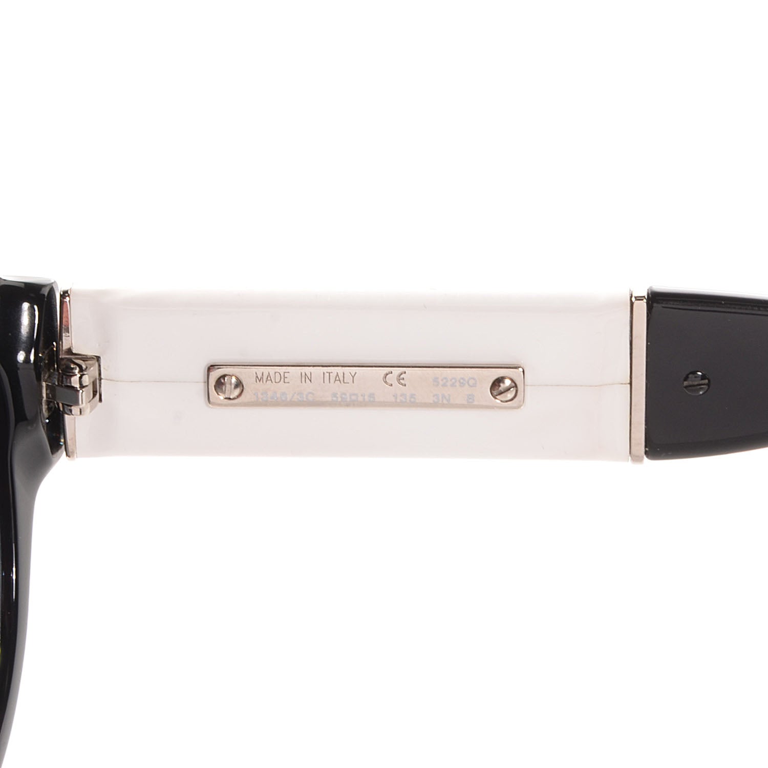 Chanel CC Sunglasses 5229Q Black White 4 of 5