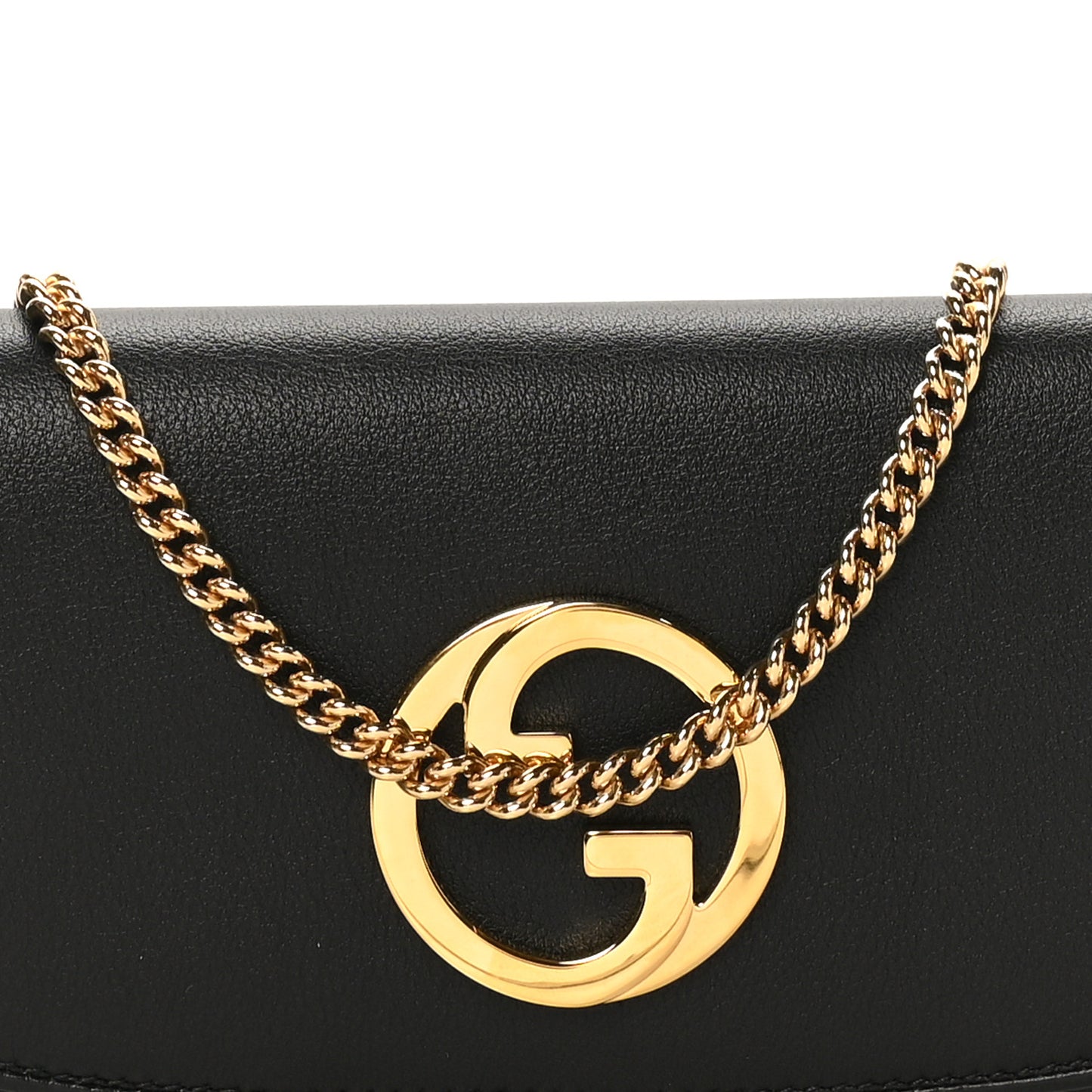 Roxy Calfskin Blondie Continental Chain Wallet Black