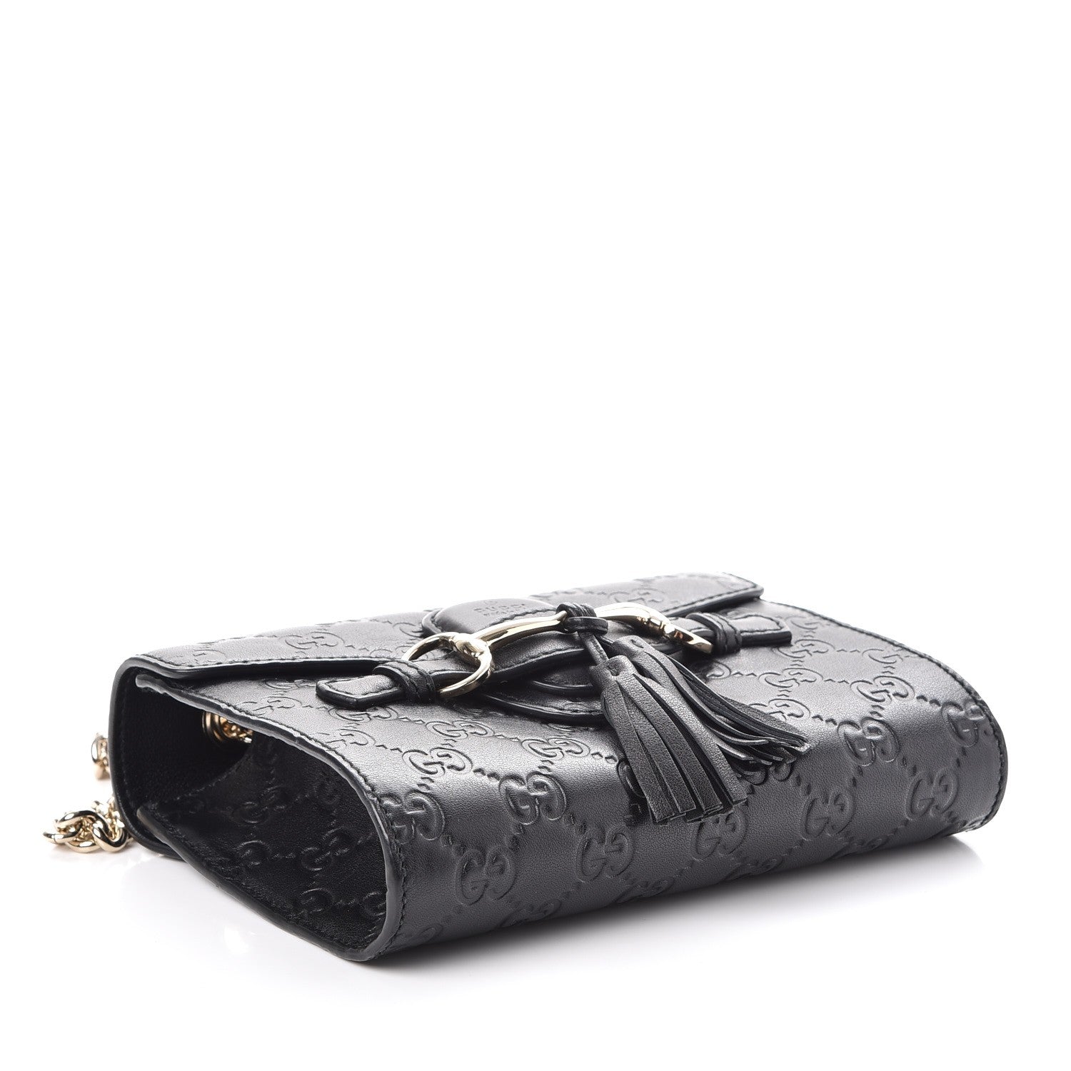 Gucci Guccissima Mini Emily Shoulder Bag Black 5 of 9