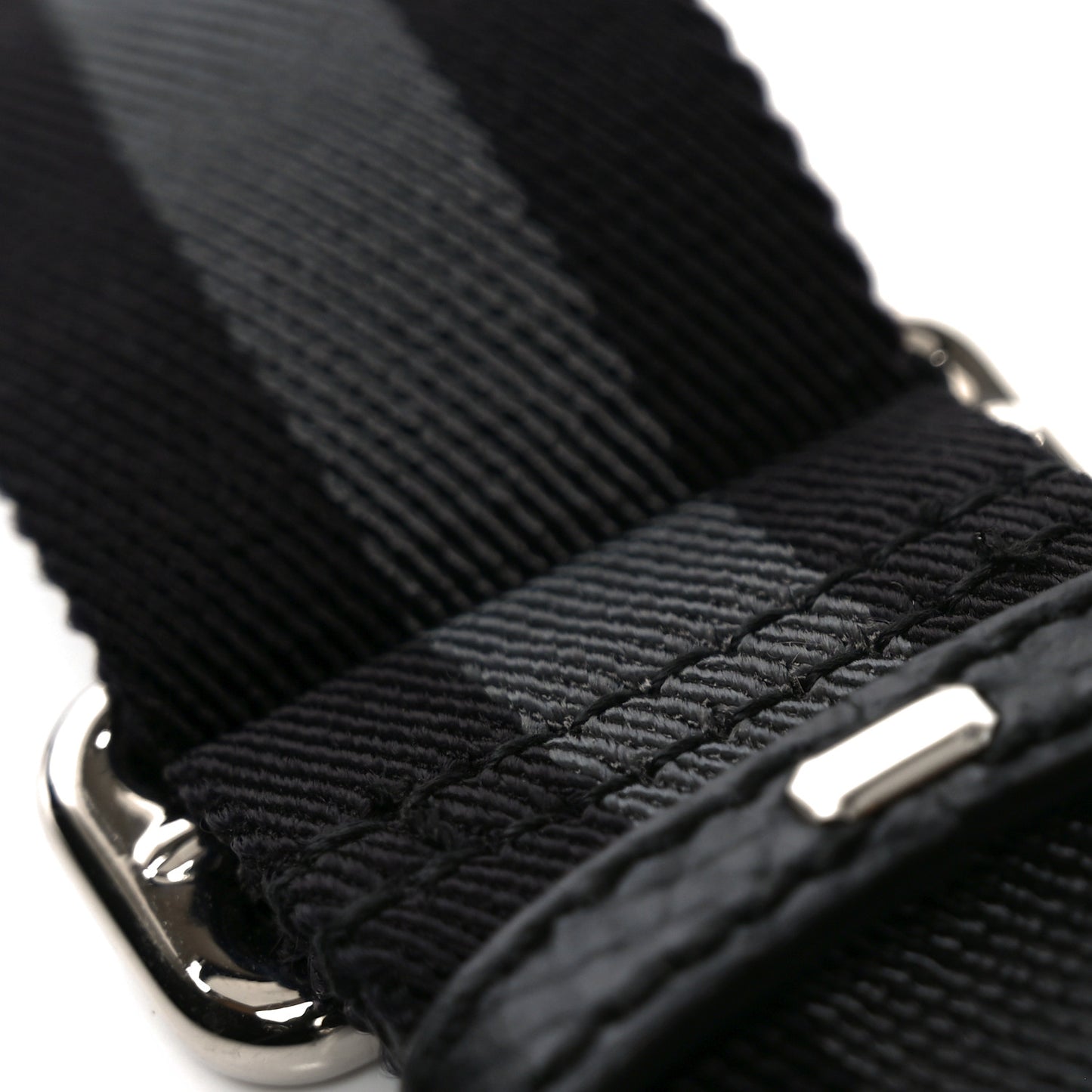 Nylon Monogram Fanny Pack Belt Bag Black