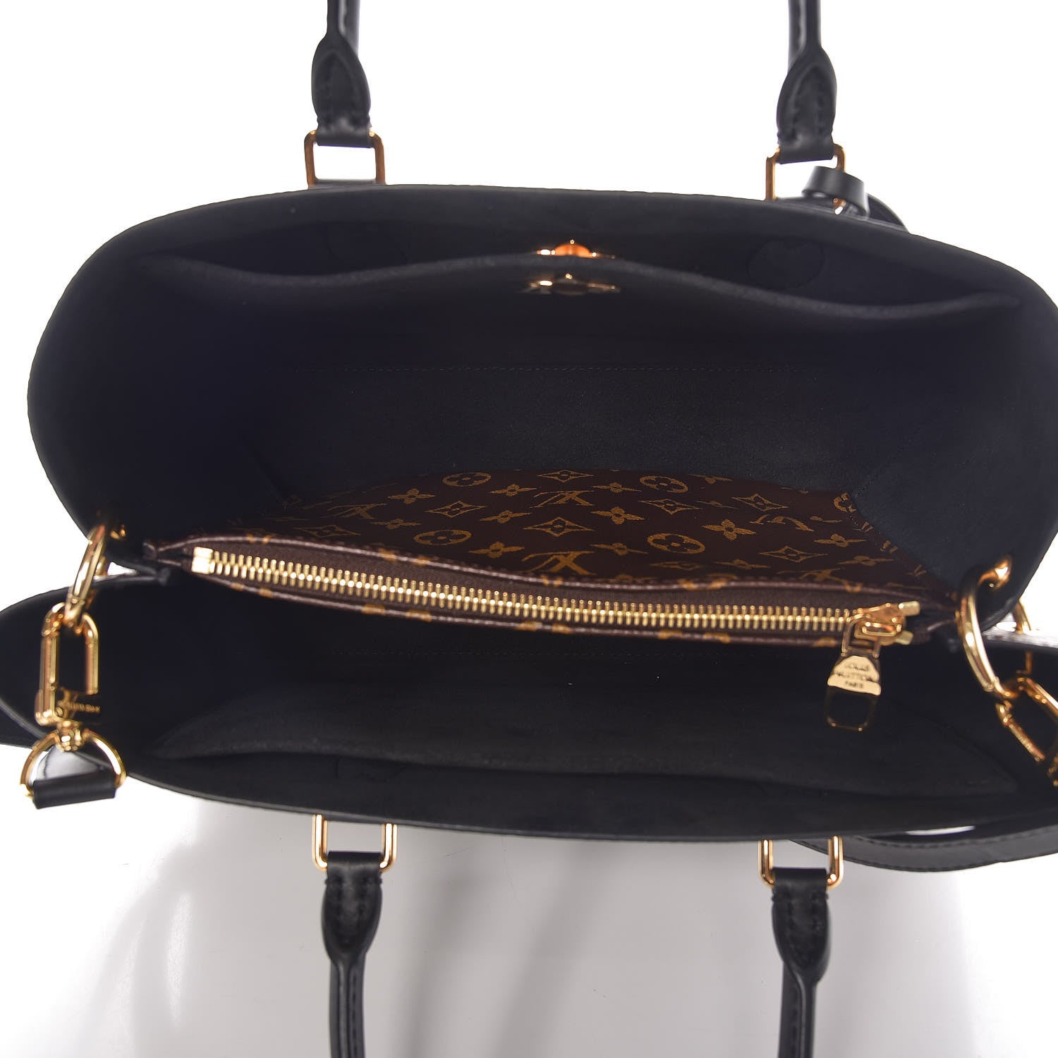 Louis Vuitton Monogram Flower Tote Black 8 of 9