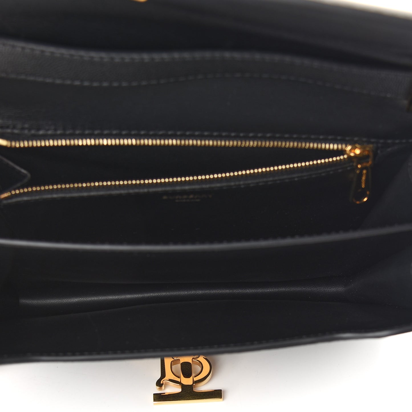 Grained Calfskin Medium TB Bag Black