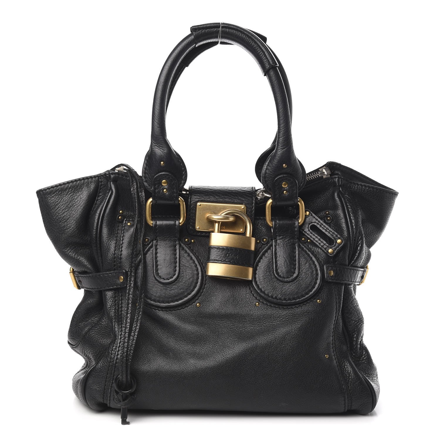Chloe Calfskin Paddington Satchel Black 1 of 9