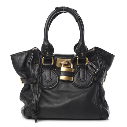 Chloe Calfskin Paddington Satchel Black 1 of 9