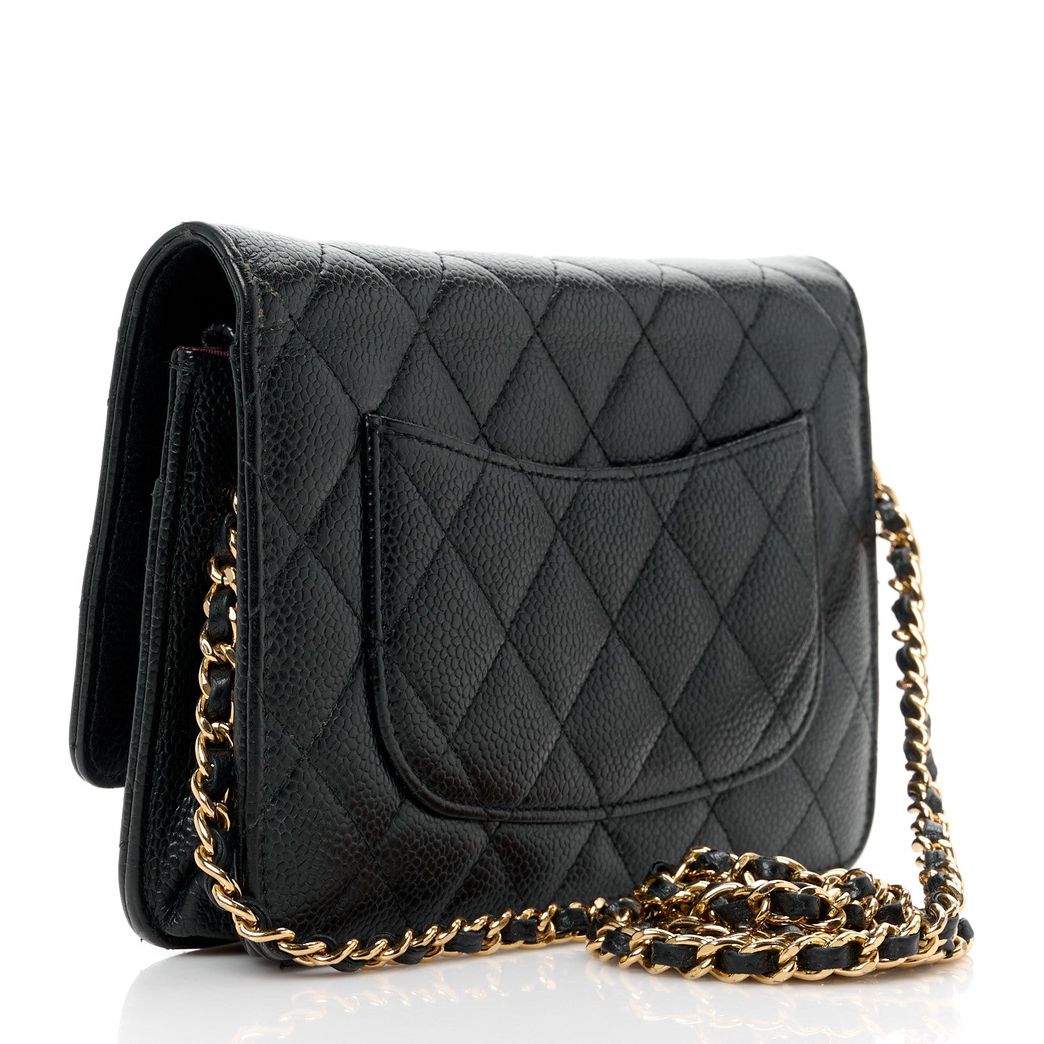 Chanel Caviar Quilted Wallet on Chain WOC Black 3 of 14