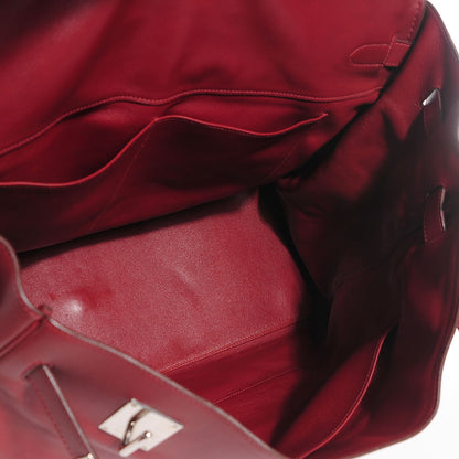 Hermes Veau Sikkim Kelly Relax 50 Rouge H 7 of 21