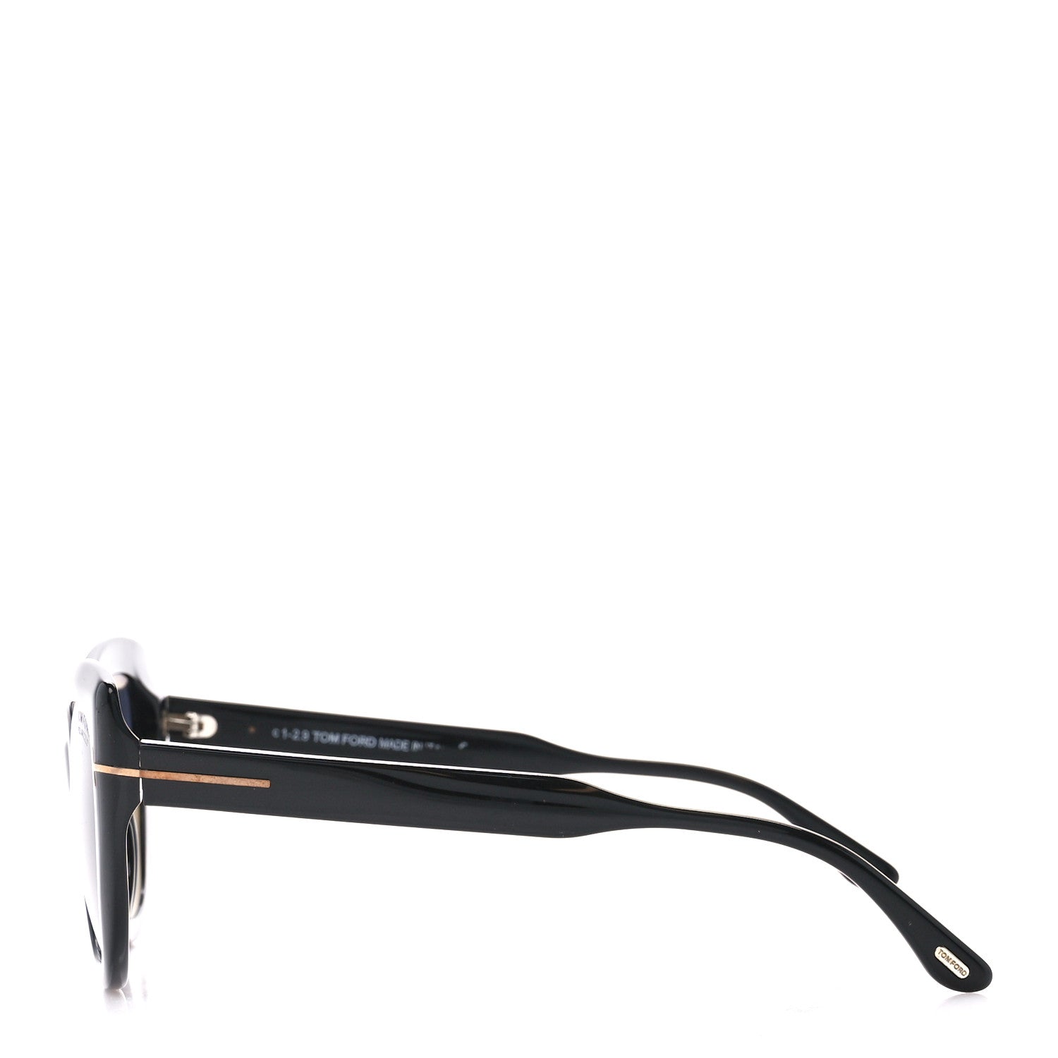 Tom Ford Acetate Polarized Anya Cat Eye Sunglasses TF762 Black 3 of 9