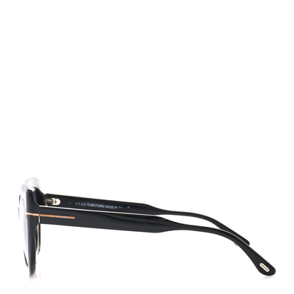 Tom Ford Acetate Polarized Anya Cat Eye Sunglasses TF762 Black 3 of 9