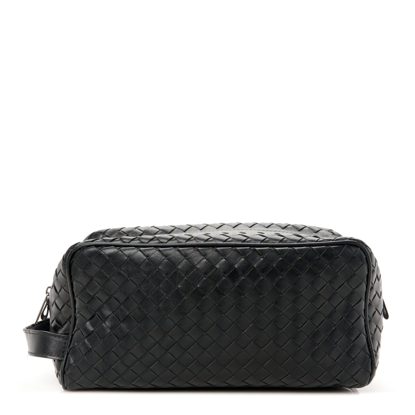 Nappa Intrecciato Travel Pouch Clutch Black
