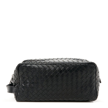 Bottega Veneta Nappa Intrecciato Travel Pouch Clutch Black 1 of 11