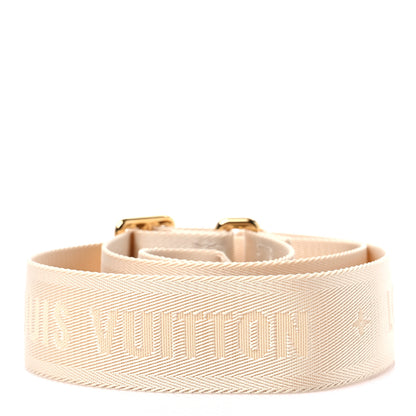 Louis Vuitton Jacquard Monogram Adjustable Shoulder Strap New Creme 2 of 3