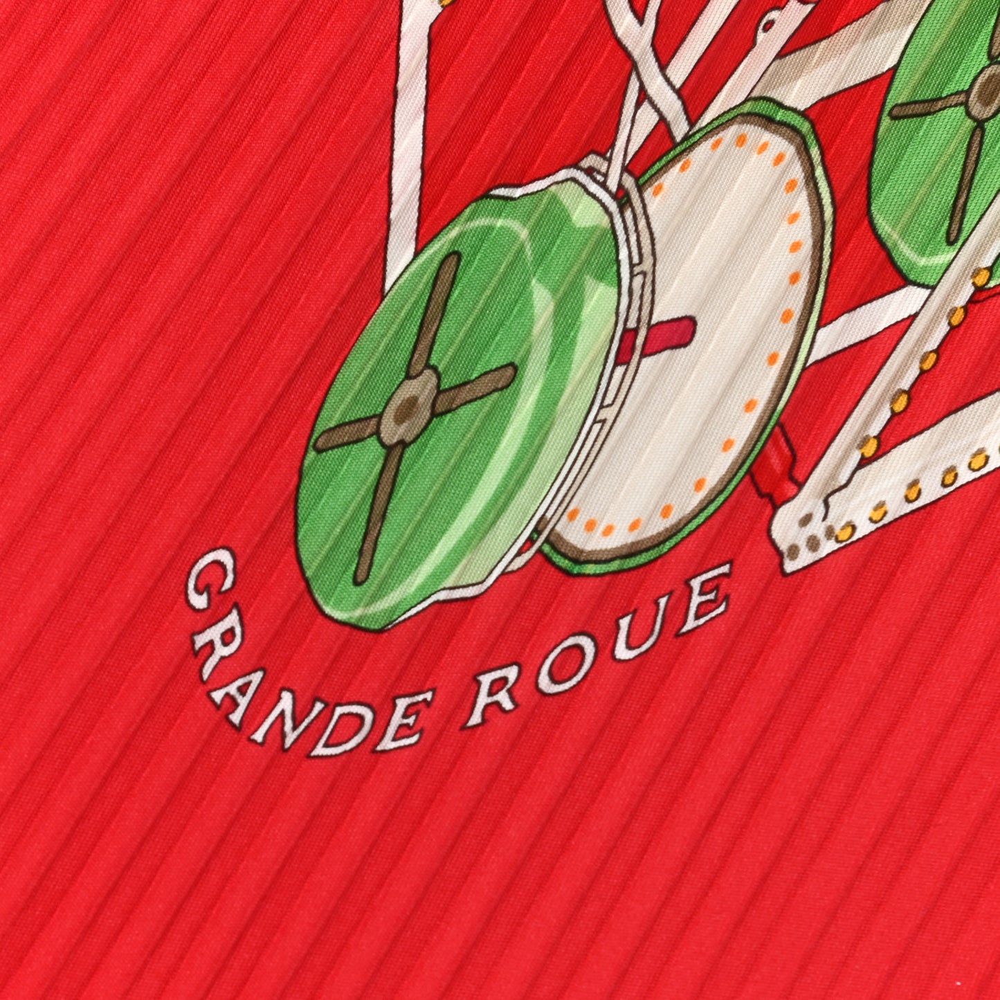 Silk Plisse Grande Roue Scarf 90