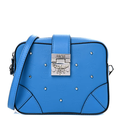 MCM Odeon Claudia Studs Crossbody Bag Blue 1 of 9