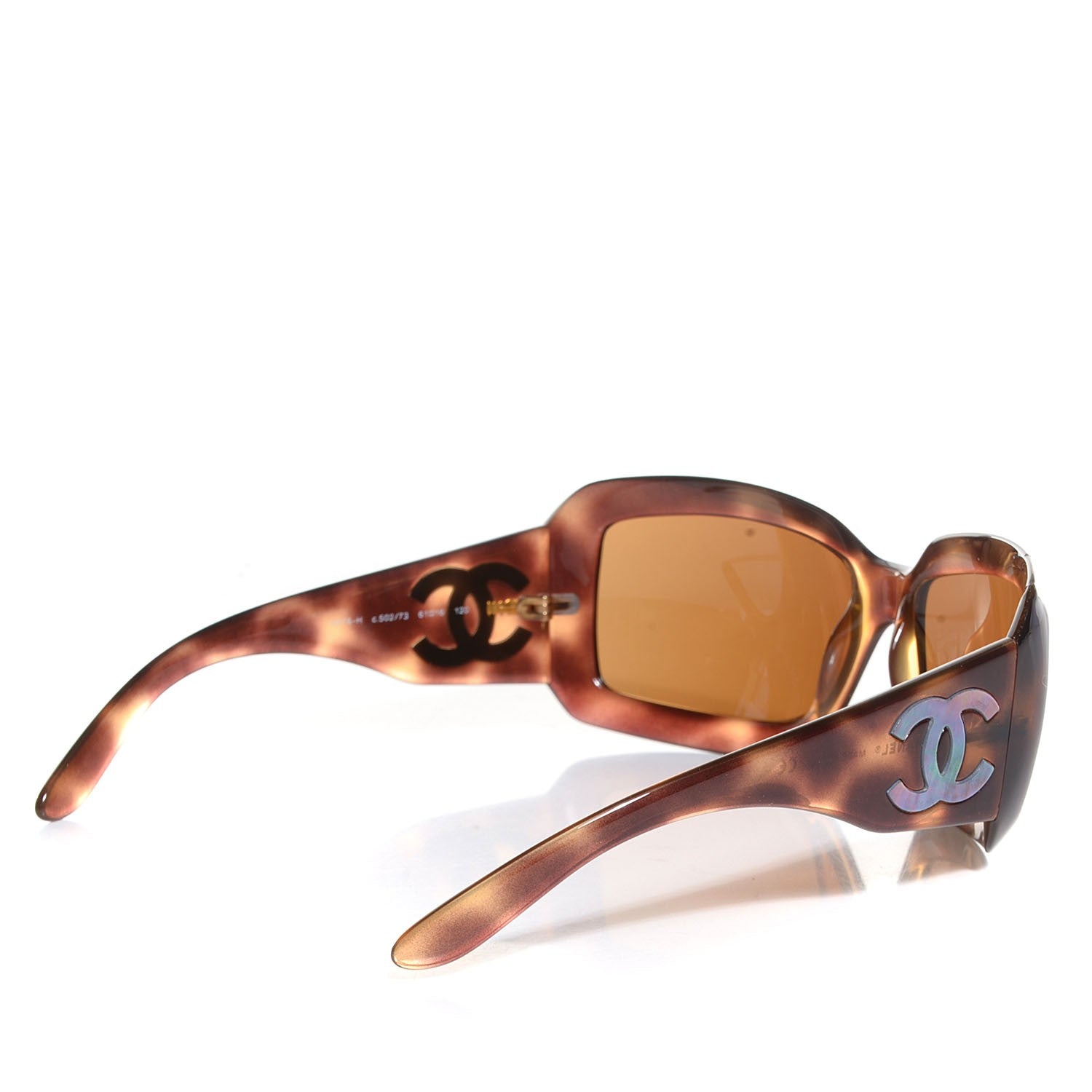 Chanel Mother of Pearl CC Sunglasses 5076-H Tortoise 2 of 5