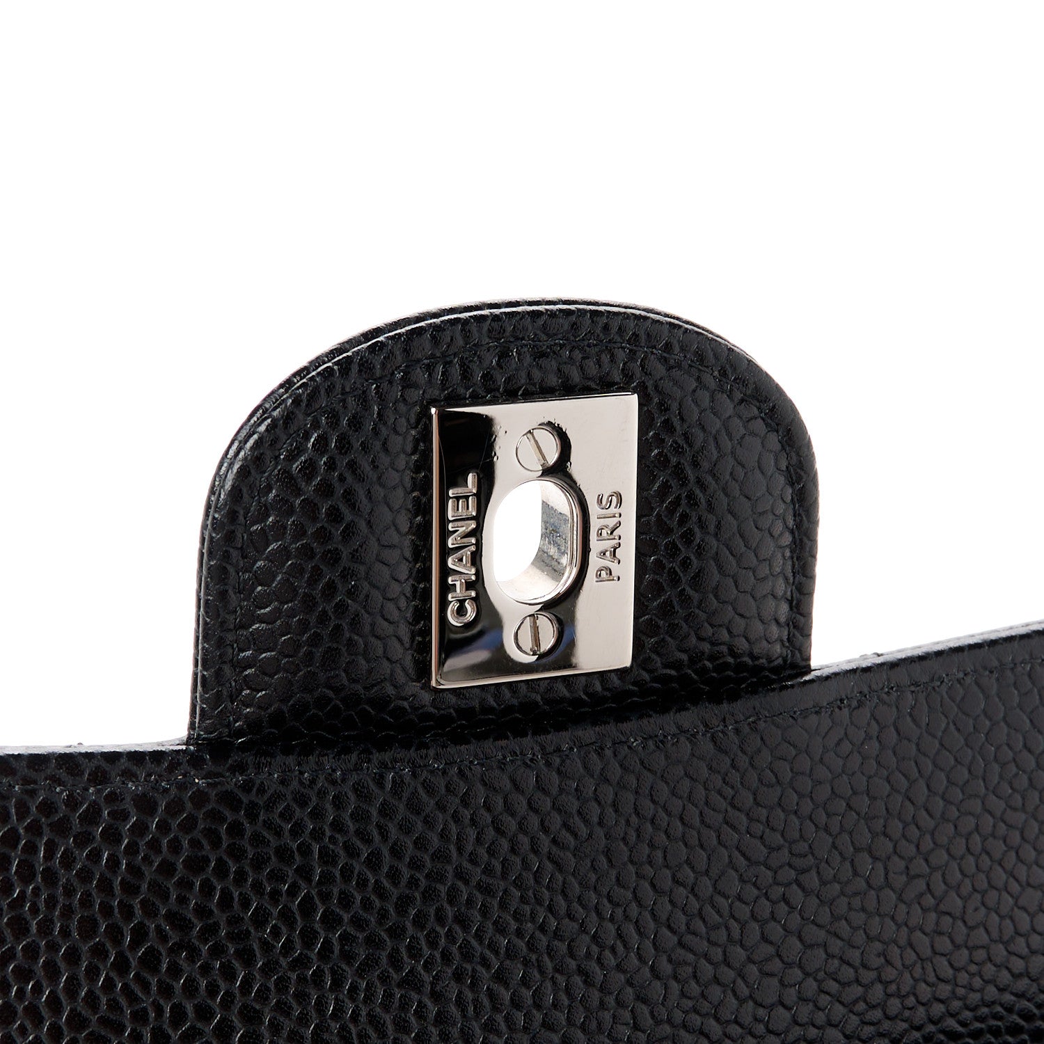 Chanel Caviar Quilted Medium Double Flap Black 7 of 11