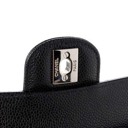 Chanel Caviar Quilted Medium Double Flap Black 7 of 11
