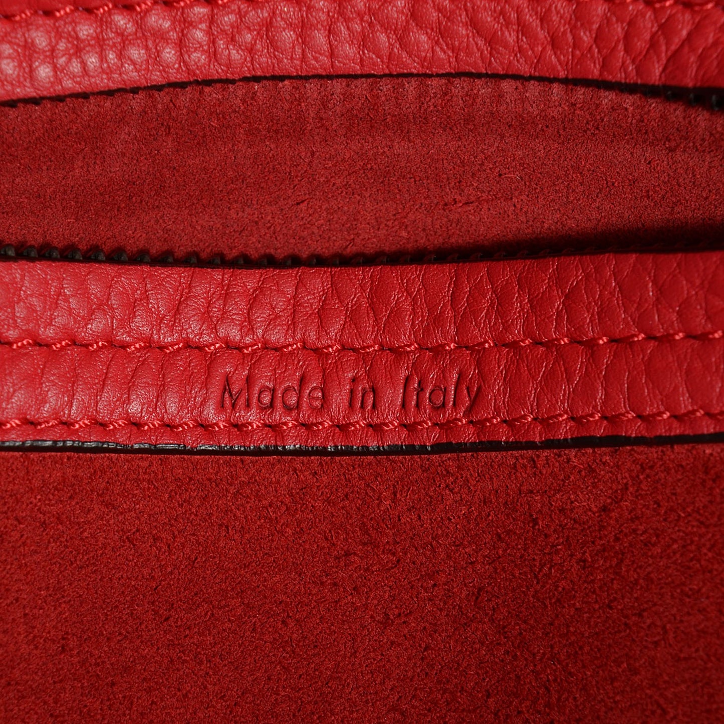 Supple Calfskin Medium Phantom Luggage Vermillion