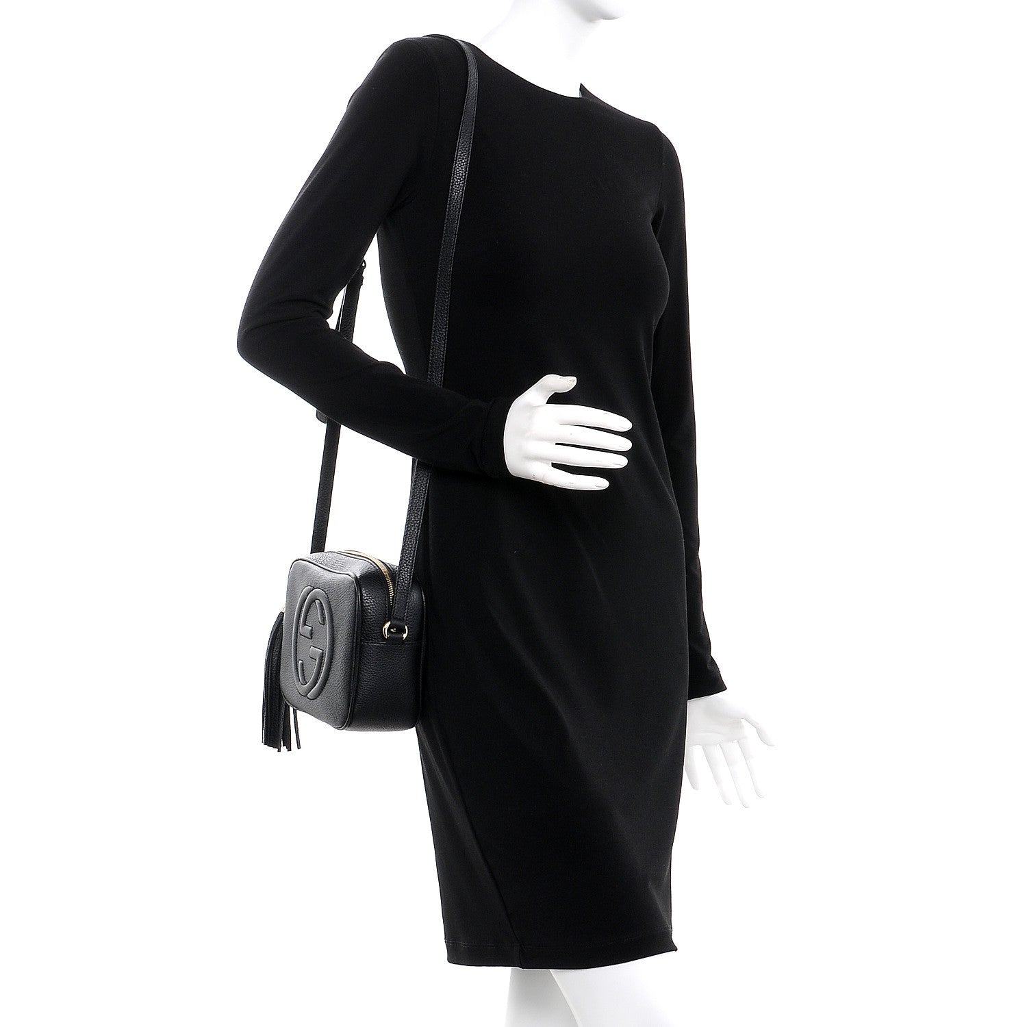 Gucci Pebbled Calfskin Small Soho Disco Bag Black 2 of 7