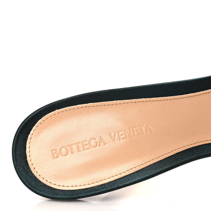 Bottega Veneta Satin Crystal Embellished Stretch Mule Sandals 41 Green 8 of 8