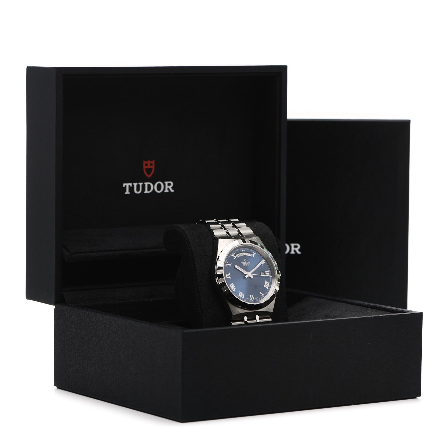 TUDOR Stainless Steel 41mm Royal Automatic Watch Blue 28600 5 of 5