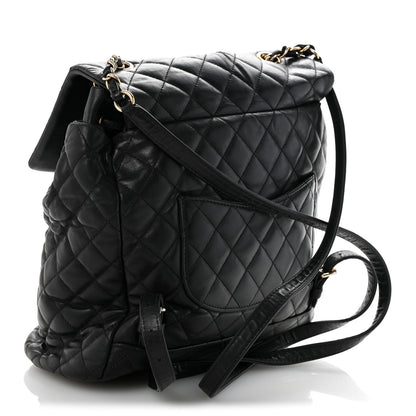 Chanel Lambskin Quilted Large Urban Spirit Backpack Black 3 of 18