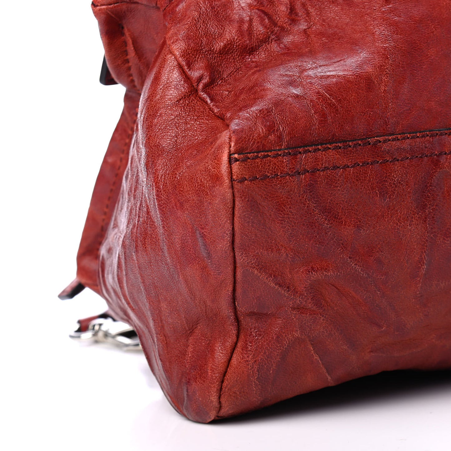 Tumbled Sheepskin Small Pandora Red
