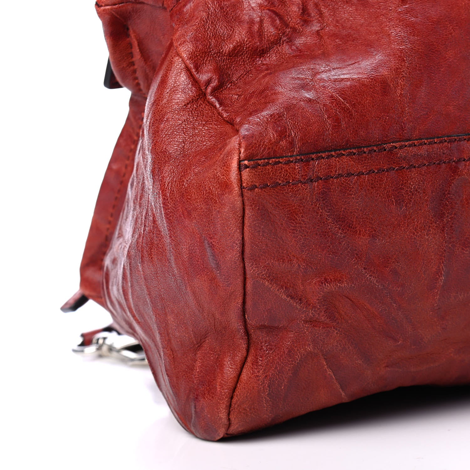 Givenchy Tumbled Sheepskin Small Pandora Red 8 of 9