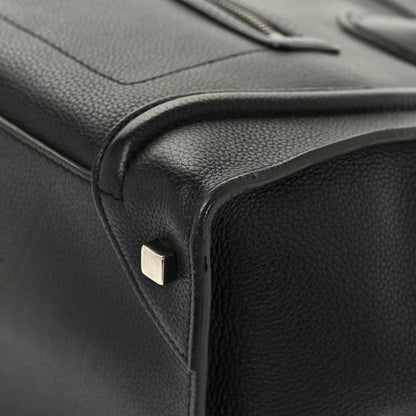 Celine Drummed Calfskin Mini Luggage Black 10 of 13