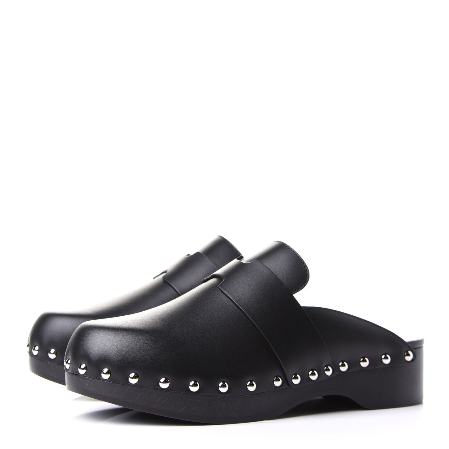 Calfskin Calya Mules 37 Black