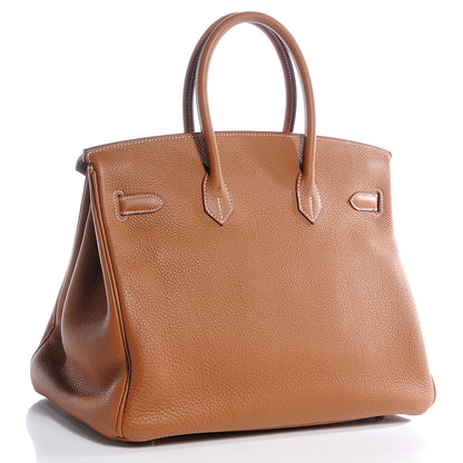 Hermes Togo Birkin 35 Gold 3 of 9