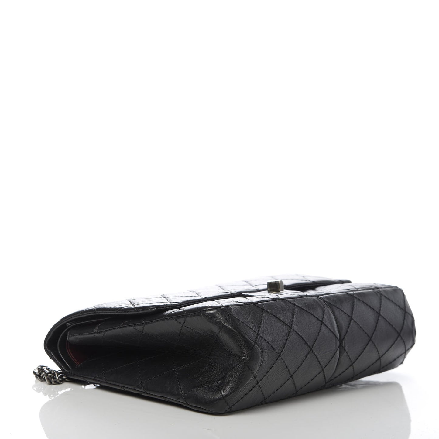 Aged Calfskin Quilted 2.55 Reissue 226 Flap Black