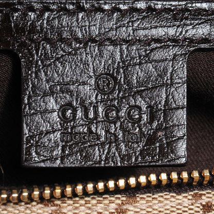 Gucci Monogram Medium Horsebit Chain Hobo Brown 6 of 7