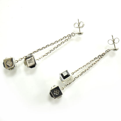 Louis Vuitton Swarovski Gamble Black Earrings Silver 1 of 4