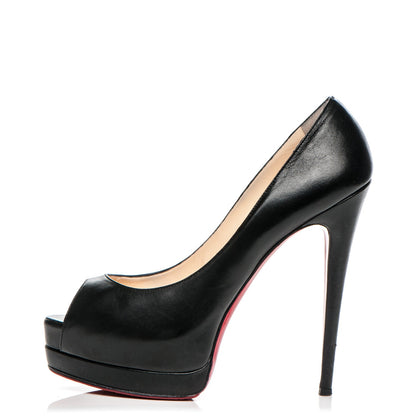 Christian Louboutin Kid Palais Royal 140 Pumps 41 Black 1 of 8