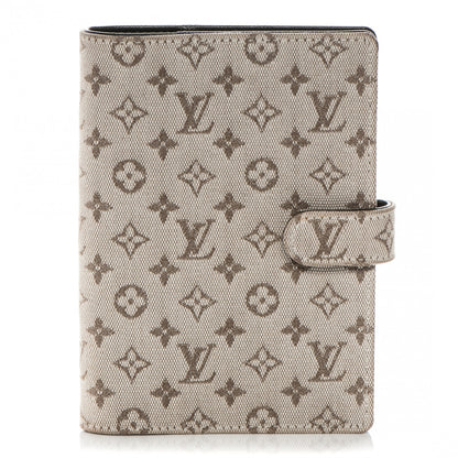 Louis Vuitton Mini Lin Small Ring Agenda Cover Kaki 1 of 6