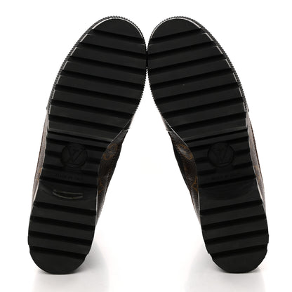 Louis Vuitton Suede Calfskin Monogram Laureate Platform Desert Boots 39 Black 5 of 8