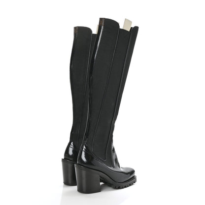 Louis Vuitton Patent Limitless Tall Boots 39 Black 4 of 9