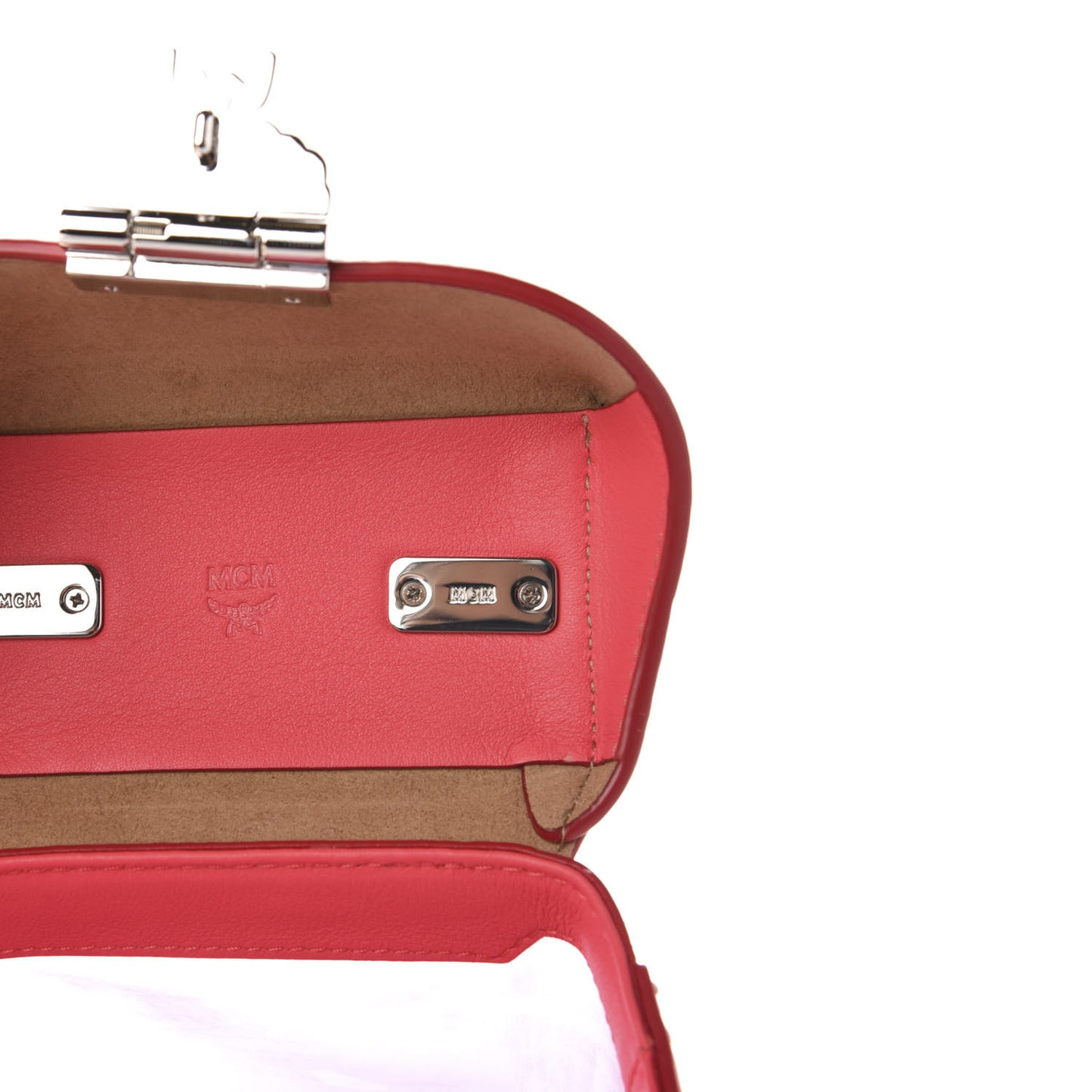 Transparent Mini Berlin Crossbody Teaberry