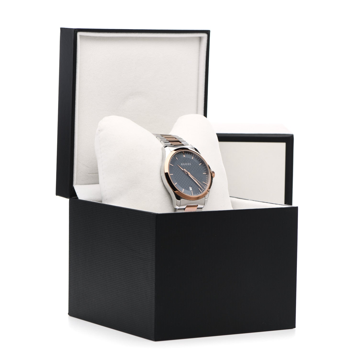 Gucci Stainless Steel 38mm G-Timeless Two Tone Quartz Watch Black 6 of 6