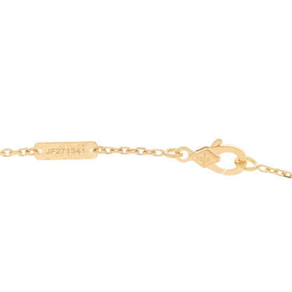 Van Cleef & Arpels 18K Yellow Gold Black Onyx Vintage Alhambra Pendant Necklace 3 of 6